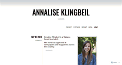 Desktop Screenshot of aklingbeil.wordpress.com