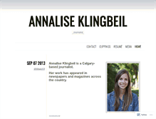 Tablet Screenshot of aklingbeil.wordpress.com