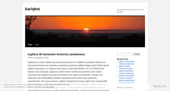 Desktop Screenshot of kariqtos.wordpress.com
