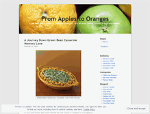 Tablet Screenshot of fromapplestooranges.wordpress.com