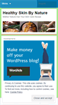 Mobile Screenshot of healthyskinbynature.wordpress.com
