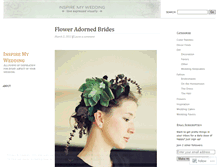 Tablet Screenshot of inspiremywedding.wordpress.com