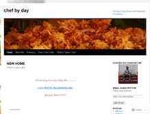 Tablet Screenshot of chefbyday.wordpress.com