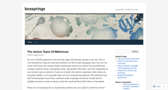 Desktop Screenshot of boxspringx.wordpress.com