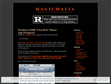 Tablet Screenshot of magicmafia.wordpress.com