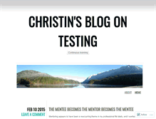 Tablet Screenshot of christintesting.wordpress.com