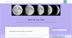 Desktop Screenshot of fasesdeunaluna.wordpress.com