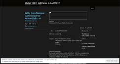 Desktop Screenshot of oxfamindonesiaisjoke.wordpress.com