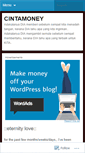 Mobile Screenshot of cintamoney.wordpress.com