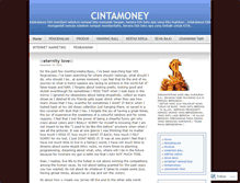 Tablet Screenshot of cintamoney.wordpress.com