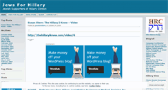 Desktop Screenshot of jewsforhillary.wordpress.com