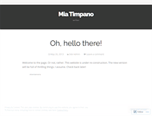 Tablet Screenshot of miatimpano.wordpress.com