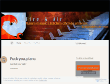 Tablet Screenshot of fireandair.wordpress.com