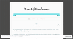 Desktop Screenshot of dosesofrandomness.wordpress.com