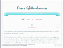 Tablet Screenshot of dosesofrandomness.wordpress.com