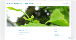 Desktop Screenshot of mlshclass2010.wordpress.com