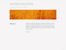 Tablet Screenshot of amberworks.wordpress.com