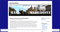 Desktop Screenshot of masmadridista.wordpress.com