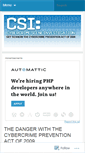 Mobile Screenshot of anticybercrimeact.wordpress.com