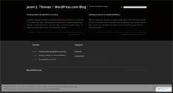 Desktop Screenshot of jjthomas.wordpress.com