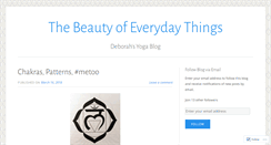 Desktop Screenshot of deborahsyogablog.wordpress.com