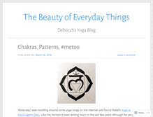 Tablet Screenshot of deborahsyogablog.wordpress.com