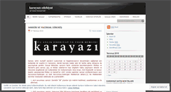 Desktop Screenshot of karayaziedebiyat.wordpress.com