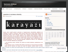 Tablet Screenshot of karayaziedebiyat.wordpress.com