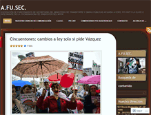 Tablet Screenshot of afusec.wordpress.com