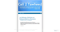 Desktop Screenshot of call2tawheed.wordpress.com