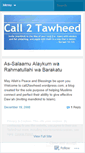 Mobile Screenshot of call2tawheed.wordpress.com