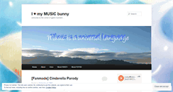 Desktop Screenshot of mymusicbunny.wordpress.com