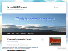 Tablet Screenshot of mymusicbunny.wordpress.com