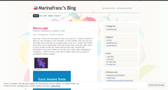 Desktop Screenshot of marinafranc.wordpress.com