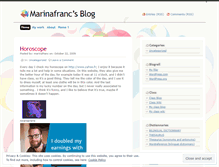 Tablet Screenshot of marinafranc.wordpress.com