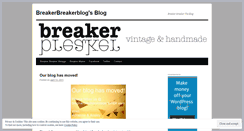 Desktop Screenshot of breakerbreakerblog.wordpress.com