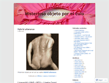 Tablet Screenshot of misteriosoobjetoporelculo.wordpress.com