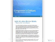 Tablet Screenshot of gregnnnnguitars.wordpress.com