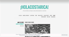 Desktop Screenshot of holacostarica.wordpress.com