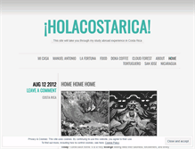 Tablet Screenshot of holacostarica.wordpress.com