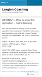 Mobile Screenshot of langtoncoaching.wordpress.com