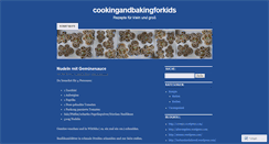 Desktop Screenshot of cookingandbakingforkids.wordpress.com