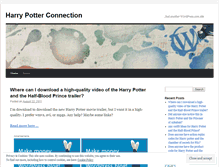 Tablet Screenshot of harrypotterconnection.wordpress.com