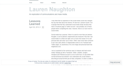 Desktop Screenshot of laurennaughton.wordpress.com