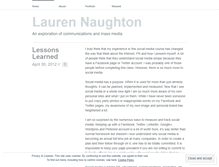 Tablet Screenshot of laurennaughton.wordpress.com