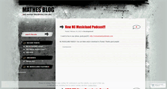 Desktop Screenshot of mathesmusic.wordpress.com