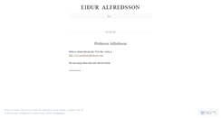 Desktop Screenshot of eiduralfredsson.wordpress.com