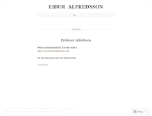 Tablet Screenshot of eiduralfredsson.wordpress.com