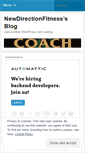 Mobile Screenshot of newdirectionfitness.wordpress.com