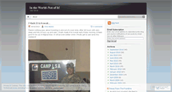 Desktop Screenshot of intheworldnotofit.wordpress.com